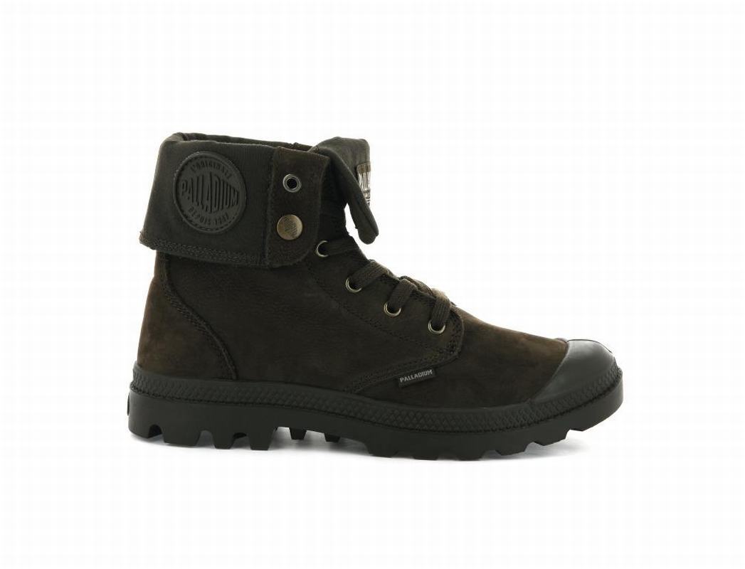 Botas Palladium Pampa Baggy Nubuck Hombre - Marrones Oscuro ||GDBS-58173||